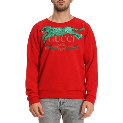 gucci felpa cotone con ricamo patch|Felpe Gucci da uomo .